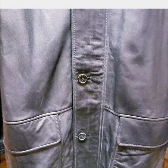 Hathaway Black Genuine Soft Lined Leather Jacket - Picture 5 of 7